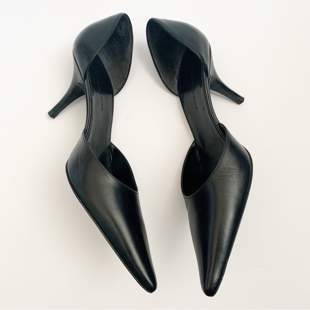 BALENCIAGA LEATHER POINTY D’ORSAY SKINNY HEEL - Picture 4 of 11